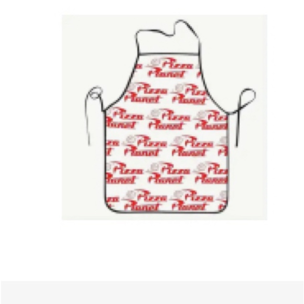2x Pizza Planet Apron Hat Set  costume Disney Toy Story (2 sets/ 4 pc total - Picture 9 of 12